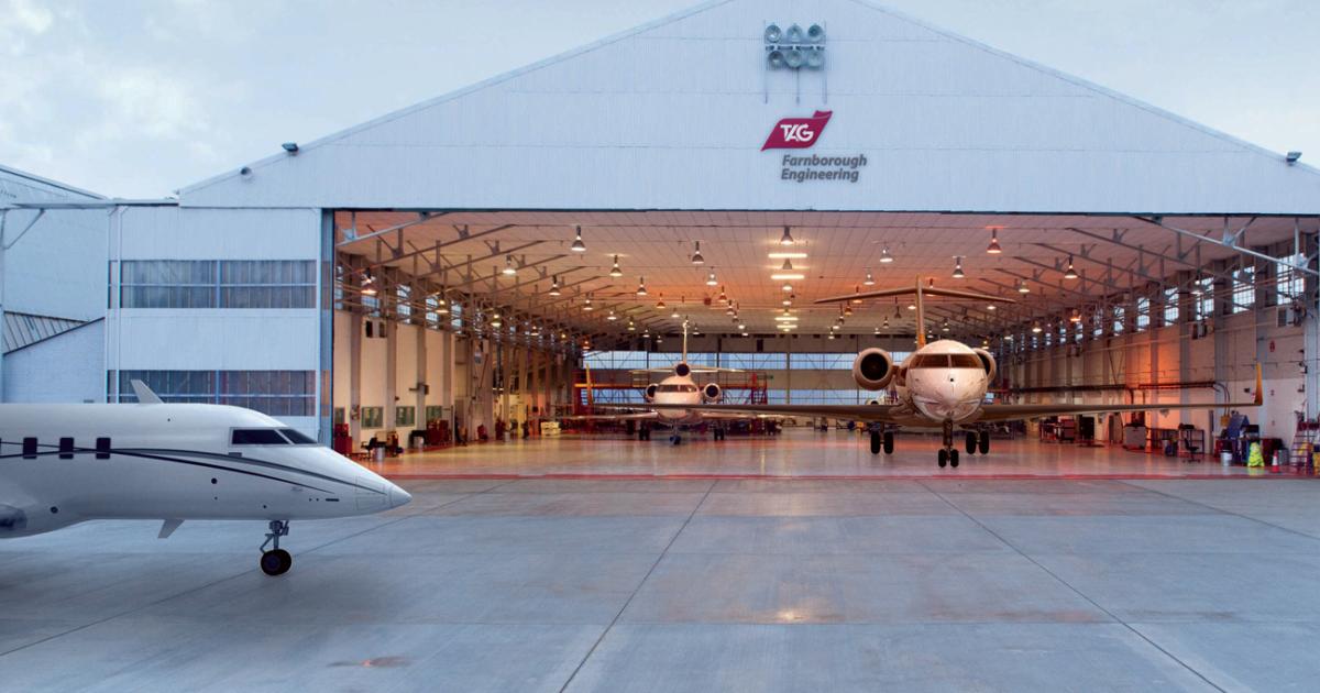 TAG provides one-stop service at its Farnborough facility, where it houses and maintains its charter and management fleet.