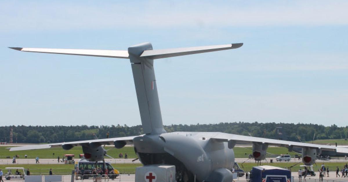 During the ILA Berlin airshow, Airbus Defence & Space demonstrated the loading of specialist relief vehicles on an A400M airlifter. (Photo: Chris Pocock)