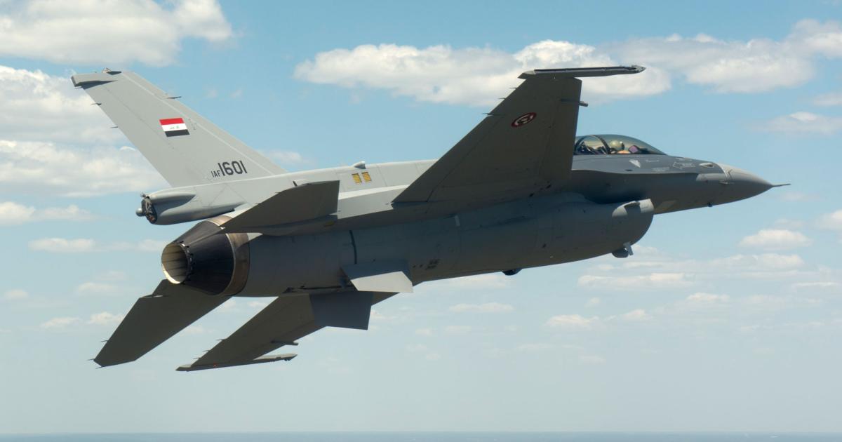 The first of 36 F-16s for Iraq took to the skies over Texas on May 7. (Photo: Lockheed Martin)