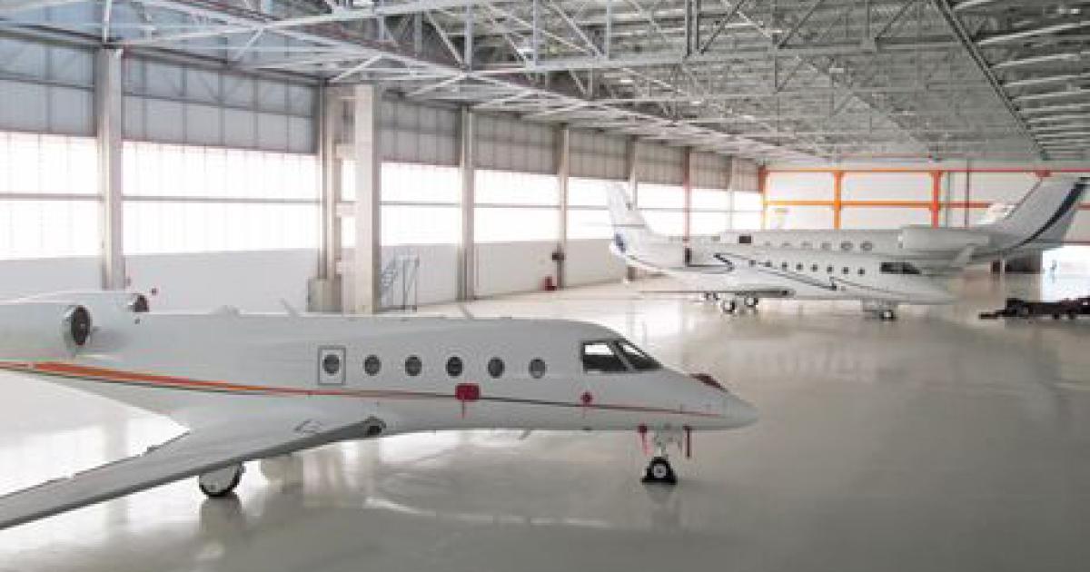 Gulfstream’s new hangar at Sorocaba is scheduled to be fully operational by the middle of next month.