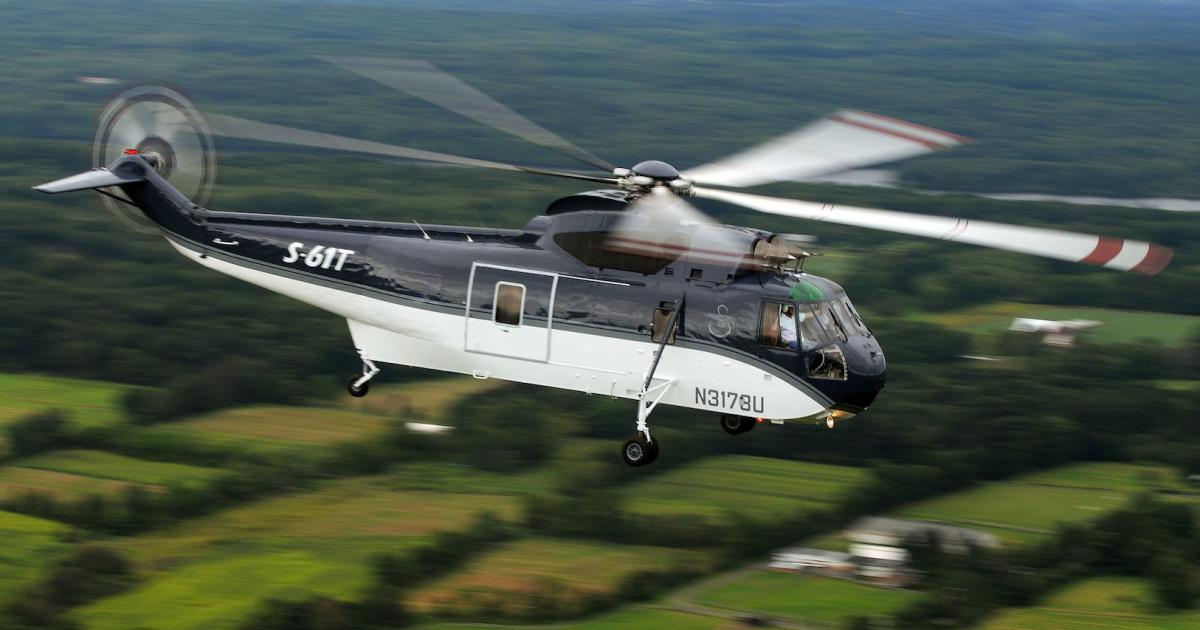 The U.S. State Department awaits delivery of 13 refurbished Sikorsky S-61Ts it ordered under a 2010 umbrella contract. (Photo: Sikorsky Aircraft)