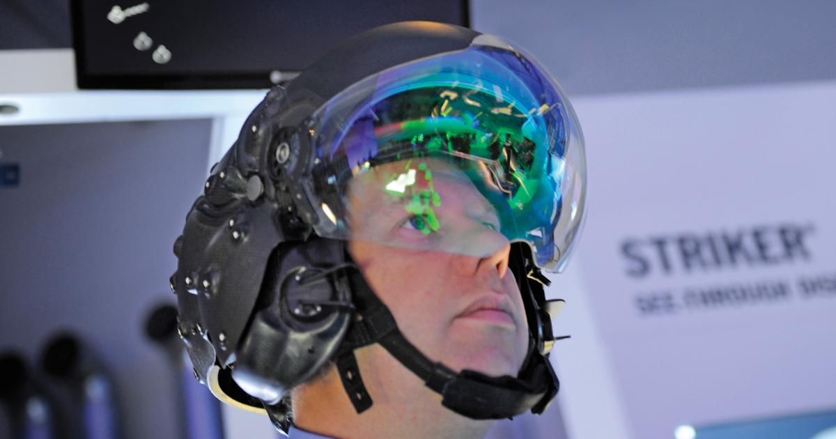 From its experience with the F-35 test program, BAE Systems developed this new Striker 2 helmet-mounted display.