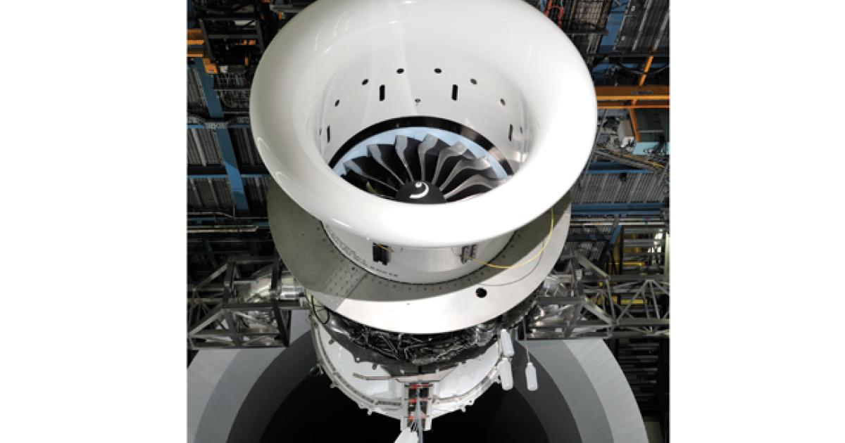 The Leap-1B, set to power the Boeing 737 Max, ran for the first time in mid-June. Eleven miles of carbon fiber is needed to weave a single Leap fan blade.