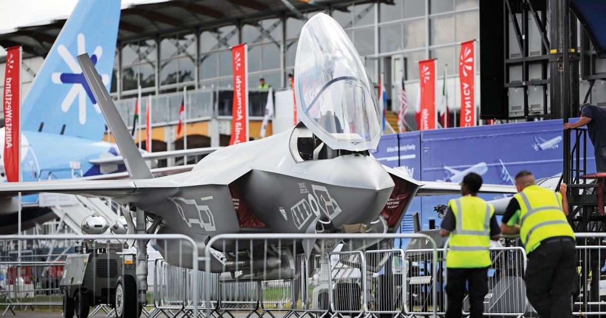 Lockheed Martin is still aiming to bring the F-35 to the Farnborough show.