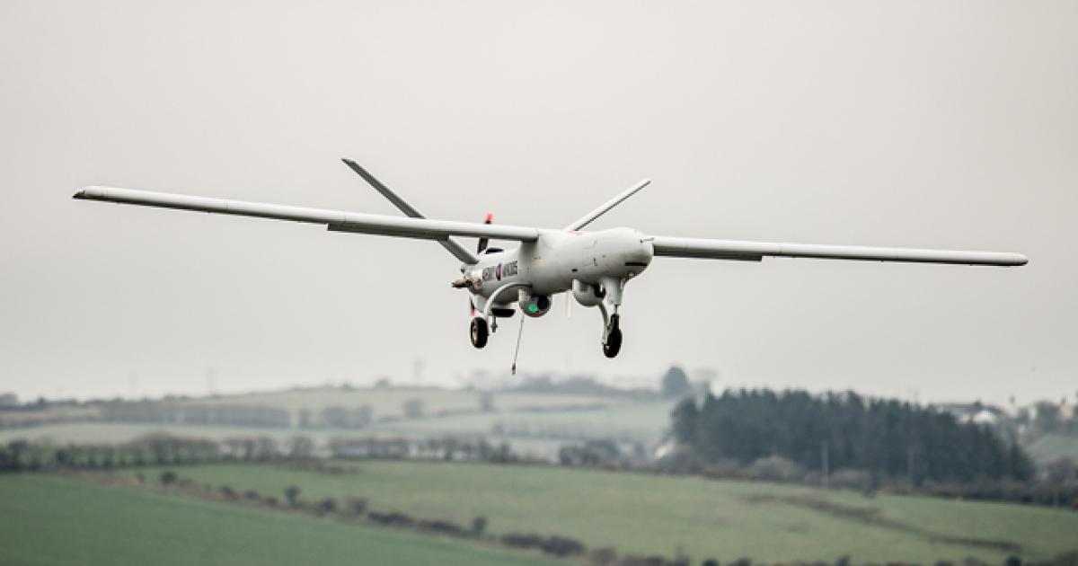 Britain’s regulatory framework allows it to have a more active small-RPAS sector than many other countries. Here, a British Army RPAS Watchkeeper is in the system and cleared to fly, but there are no civilian RPASs in its class–that is, weighing more than 150 kg–operating in the UK.