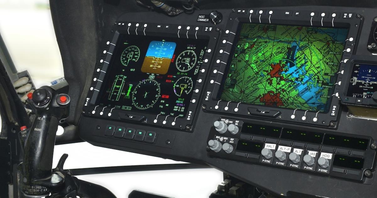 The panel of the UH-60V Black Hawk will replicate the pilot interface of the UH-60M, Northrop Grumman said. (Photo: Northrop Grumman)