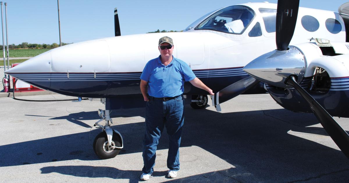 Despite a birth defect, corporate pilot and Bonanza owner Randy Green has been flying since age 17.