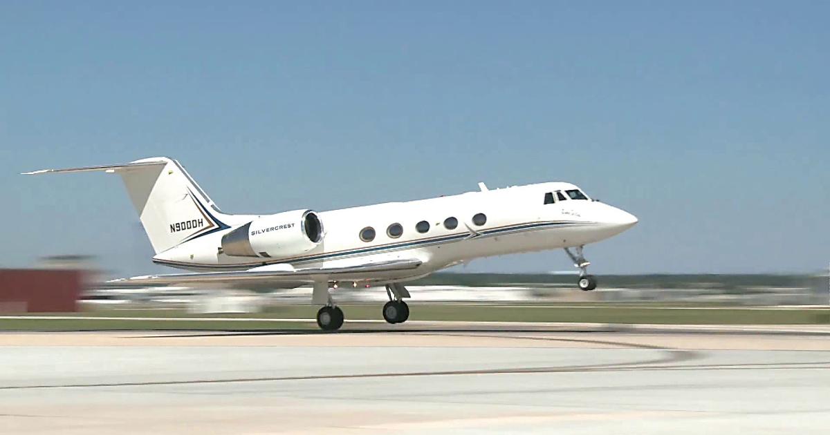 Snecma’s Silvercrest is flying on a modified Gulfstream II.
