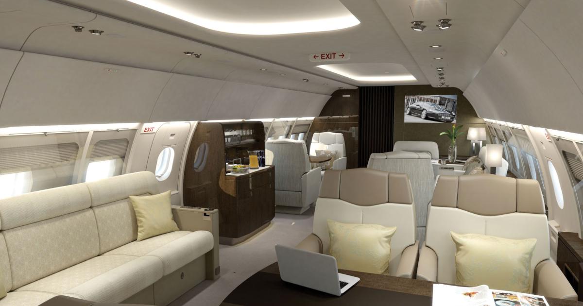 Lufthansa Technik offers 20 different flavors of interior arrangements.