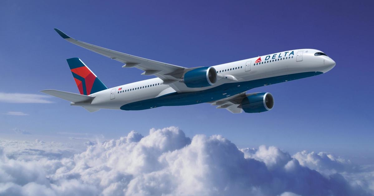 Delta plans to continue its transpacific fleet overhaul with the Airbus A350-900 in 2017. (Image: Airbus)