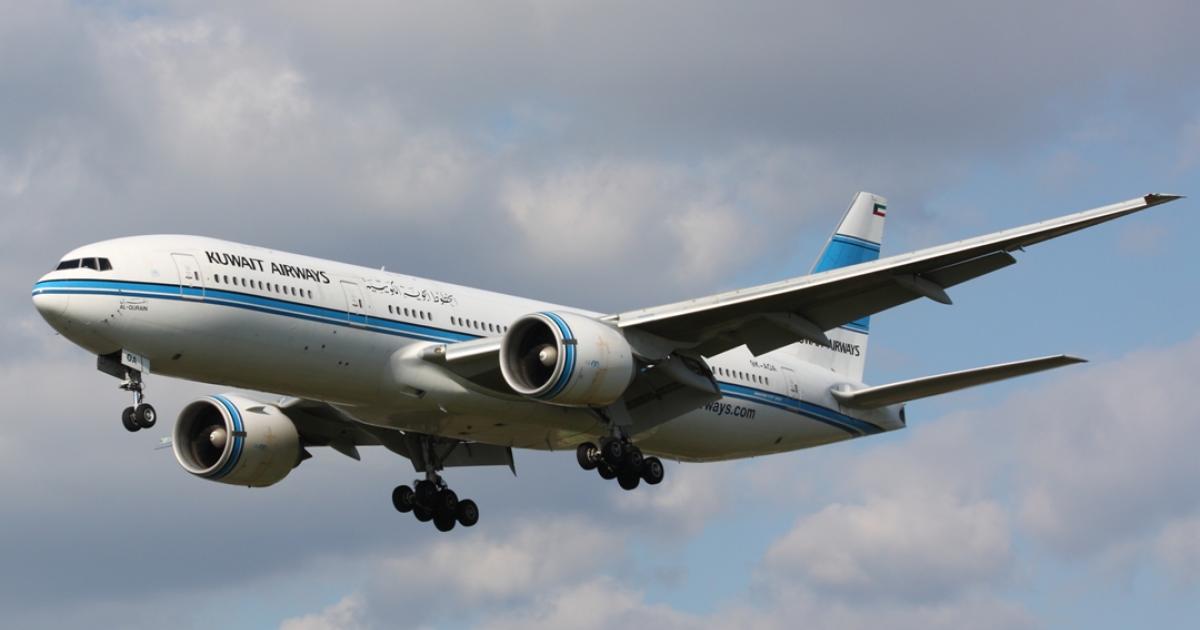 Kuwait Airways now flies a pair of Boeing 777-200ERs alongside a mixed and aging Airbus fleet. (Photo: Flickr: <a href="http://creativecommons.org/licenses/by-sa/2.0/" target="_blank">Creative Commons (BY-SA)</a> by <a href="http://flickr.com/people/levien66" target="_blank">RHL Images</a>)