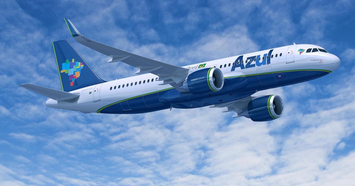 Azul has now placed orders for a total of 63 A320neos. (Image: Airbus) 