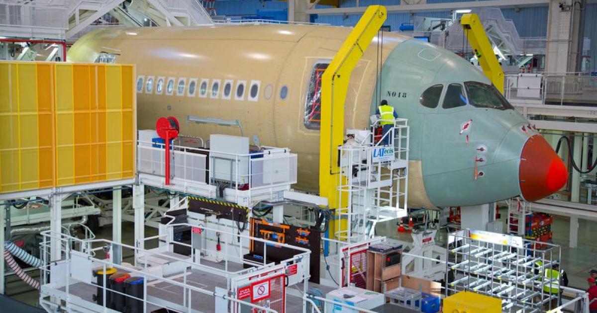 Finnair's First Airbus A350 Takes Shape | Aviation International News