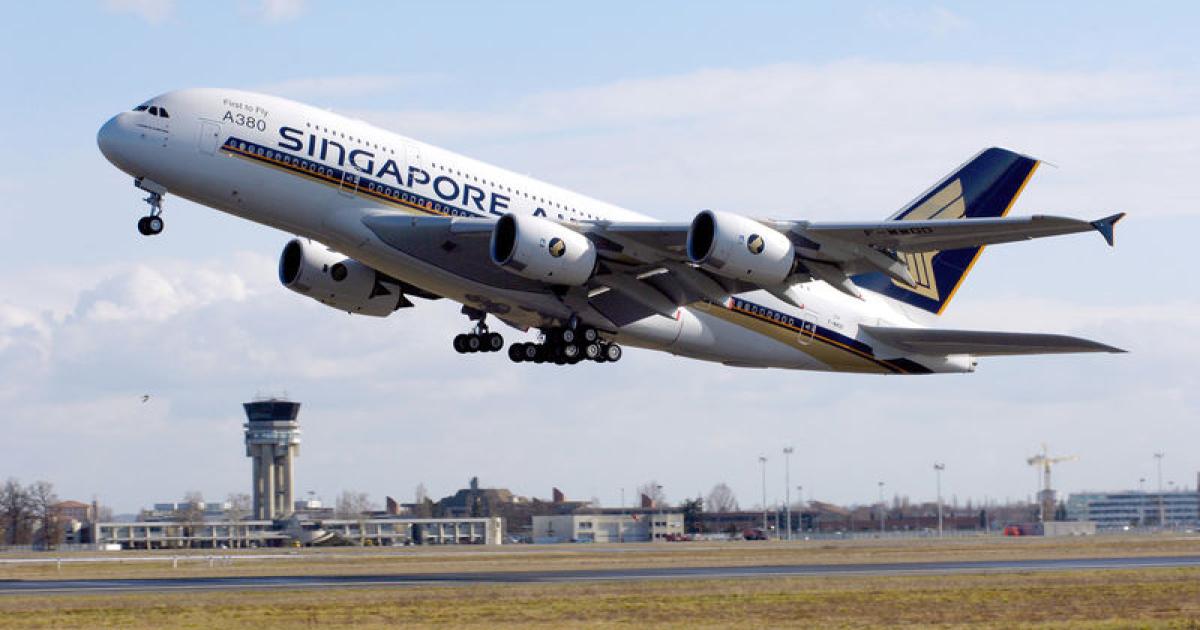 Singapore Airlines has teamed with Sita in a study to evaluate aircraft tracking technology. (Photo: Airbus) 