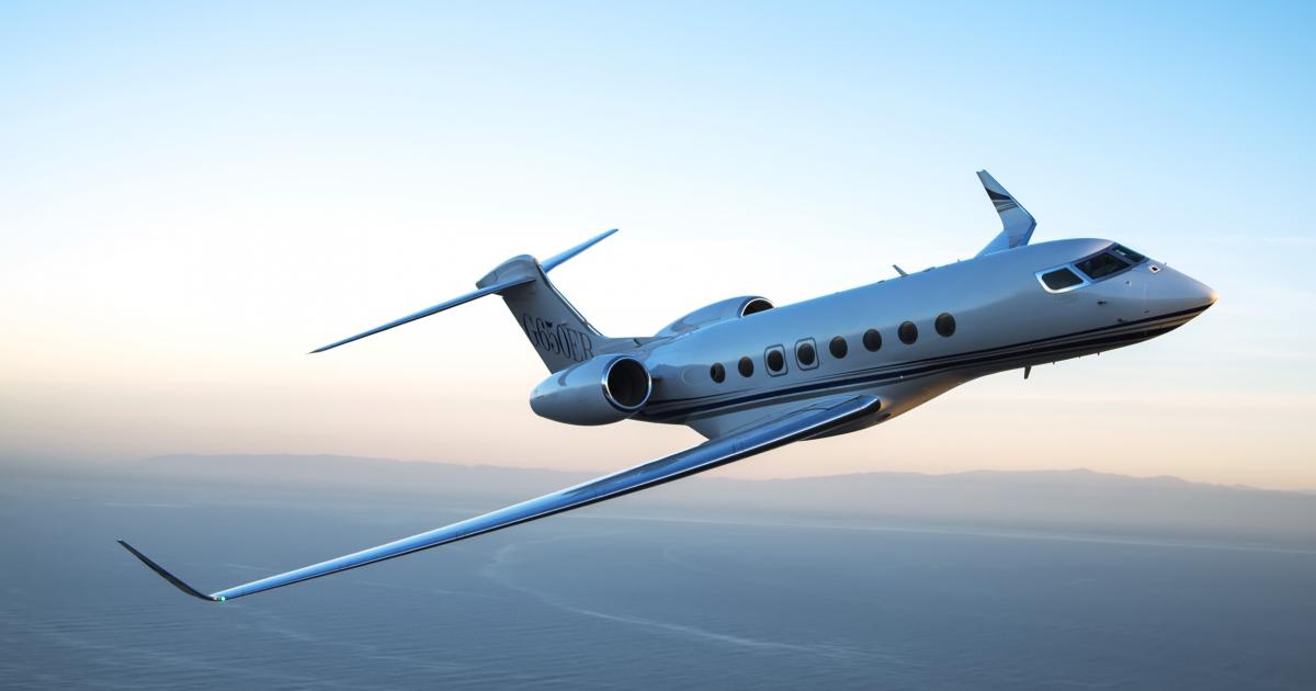 Teal Group vice president of analysis Richard Aboulafia deems Gulfstream's line of wide-cabin jets to be the standout in the business jet category in 2014. The product line spans from the newly announced G400 to the flagship G650ER shown here. (Photo: Gulfstream Aerospace)