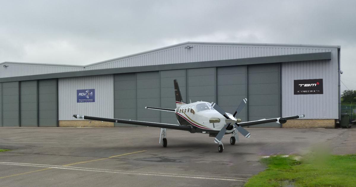 Daher-Socata named RGV Aviation, an EASA Part 145 maintenance organization and FAA repair station at Gloucestershire Airport in the UK, an approved TBM service center.