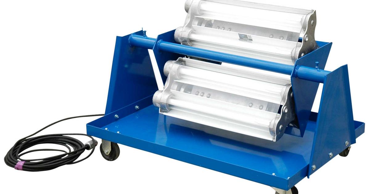 This explosion-proof light cart provides the same power and light quality as a standard fixed-mount LED fixture, but adds the mobility of a wheeled cart, says the manufacturer.