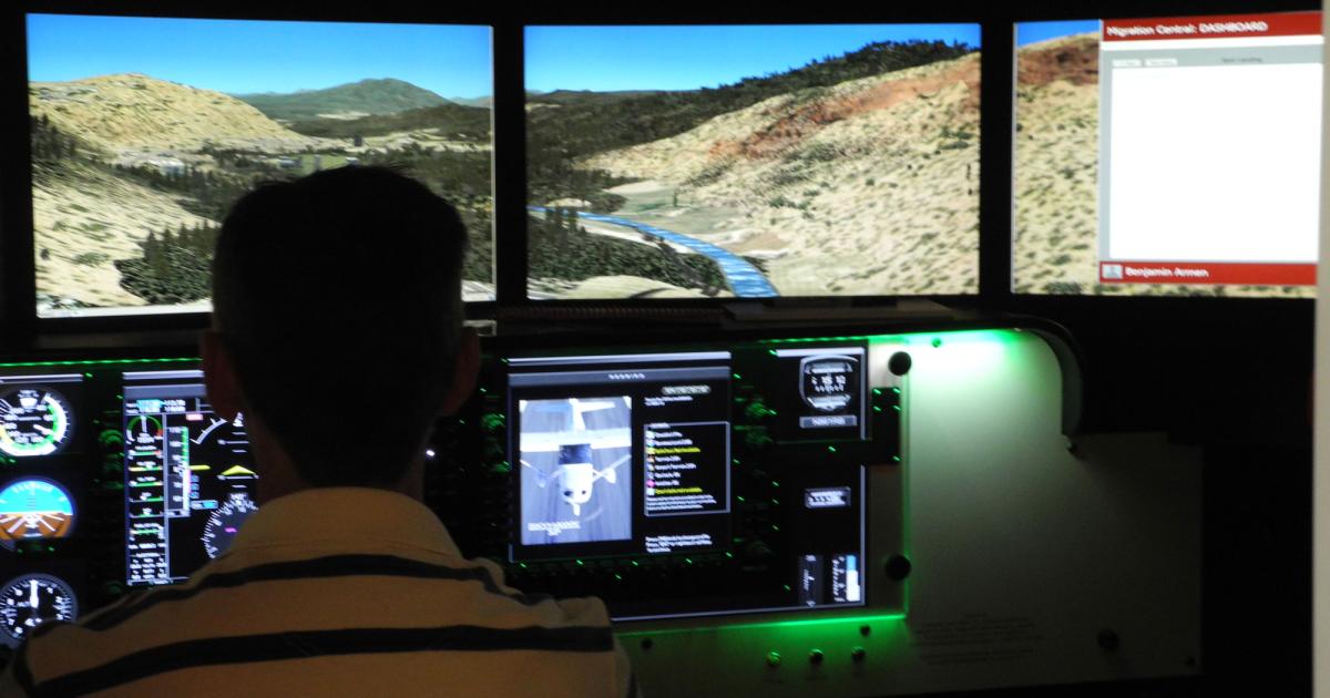 The FAA had considered allowing instrument pilot trainees to obtain credit for up to 20 hours of instrument time in an approved ATD such as this Redbird simulator under Part 61 or no more than 40 percent of total training hour requirements for an instrument rating under Part 141. 