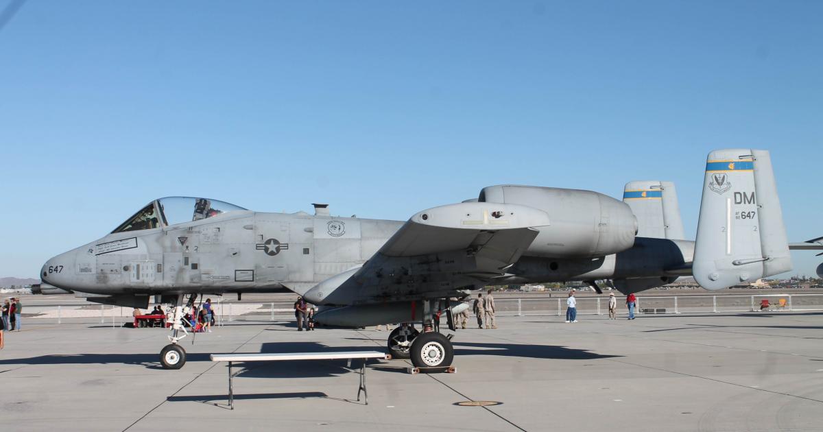 The USAF is persisting with its plan to retire the A-10, despite opposition from Congress and elsewhere. (photo: Chris Pocock)