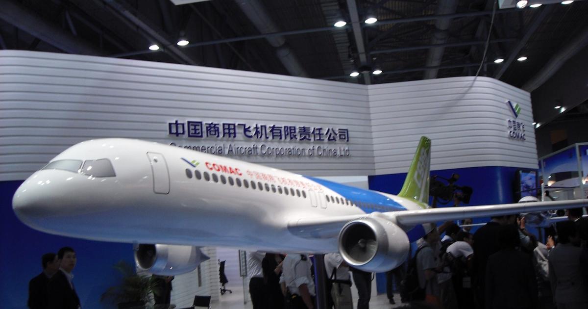 The C919 structure consists almost entirely of Chinese-made components. 