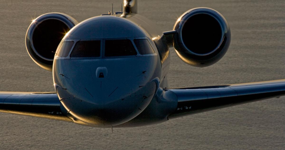 Bombardier took in 129 business aircraft orders last year, less than half of the 305 it recorded in 2013, and its book-to-bill ratio dropped to 0.6:1. However, business jet deliveries increased to 204 last year, compared with 180 in 2013. (Photo: Bombardier Aerospace)