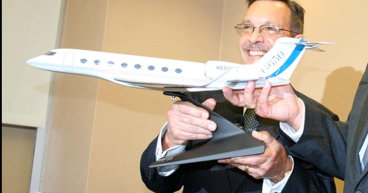 Joe Lombardo, who oversees Gulfstream Aerospace and Jet Aviation in his role of executive vice president of General Dynamics' aerospace division, is retiring in June. (Photo: Chad Trautvetter/AIN)