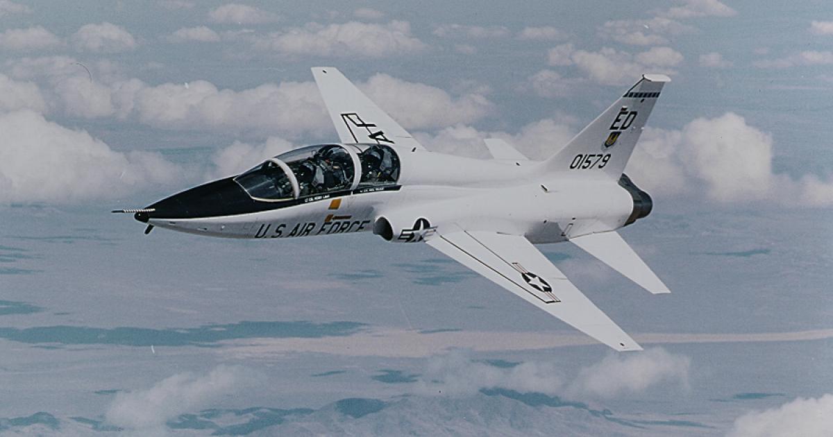 Both new and existing aircraft are proposed to replace the U.S. Air Force's T-38 Talon trainer, shown here. (Photo: Northrop Grumman)