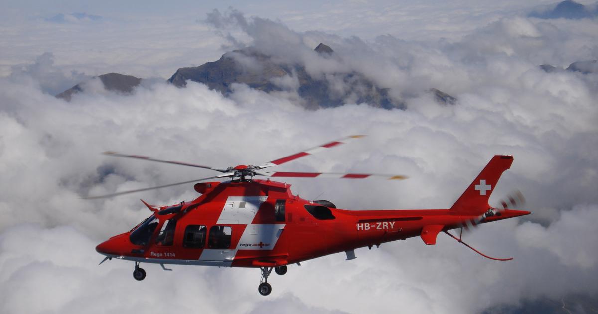 Rega's AgustaWestland AW109SPs specialize in mountain rescue.