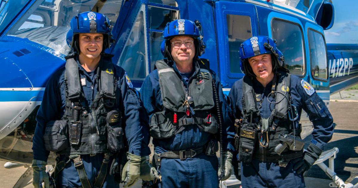 Crewmembers of the United States Park Police Aviation Unit Eagle 1 are being recognized with the MD Helicopters Law Enforcement Award for their role in helping rescue survivors of the Navy Yard shootings.