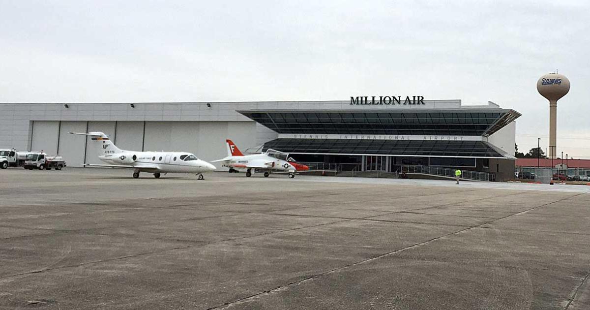 The new Million Air location at Mississippi’s Stennis International Airport in Bay St. Louis recently began operations.