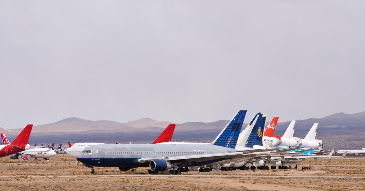 Less than 25 percent of stored aircraft more than 15 years old will return to service, estimates Avolon. (Photo: Flickr: <a href="http://creativecommons.org/licenses/by-sa/2.0/" target="_blank">Creative Commons (BY-SA)</a> by <a href="http://flickr.com/people/skinnylawyer" target="_blank">InSapphoWeTrust</a>) 
