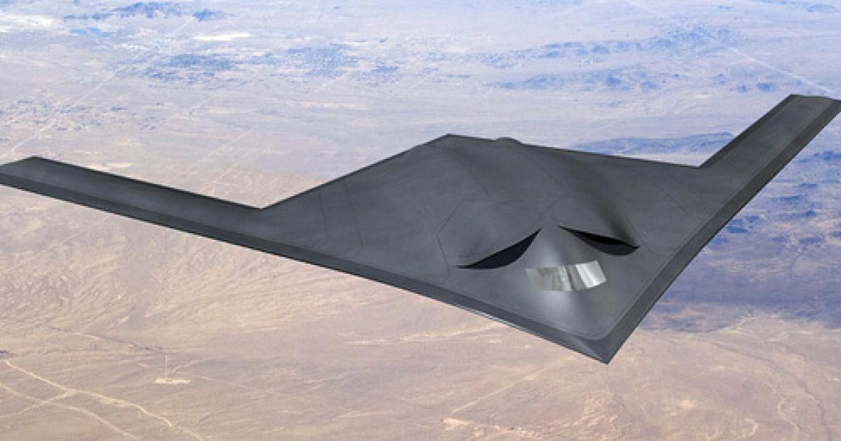Shown is a past Boeing concept drawing of the Next Generation Bomber, an effort that became known as the Long-Range Strike Bomber.