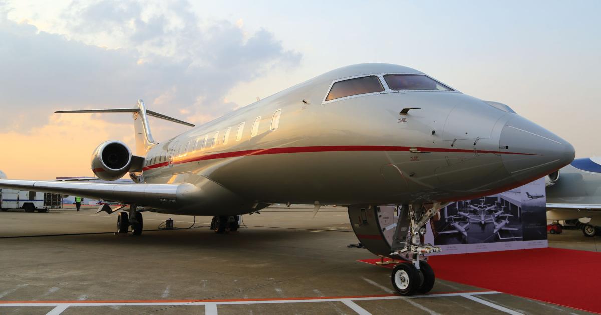 Bombardier’s Global 6000 is one of the anticipated players in what the manufacturer predicts will be a bumper market for business jets over the coming decade. The Canadian OEM kicked off its participation at ABACE with an order for one Global.