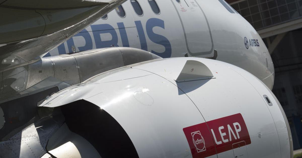 CFM Leap-1As account for more than half of the engines so far chosen by customers of the Airbus A320neo. (Photo: Airbus)