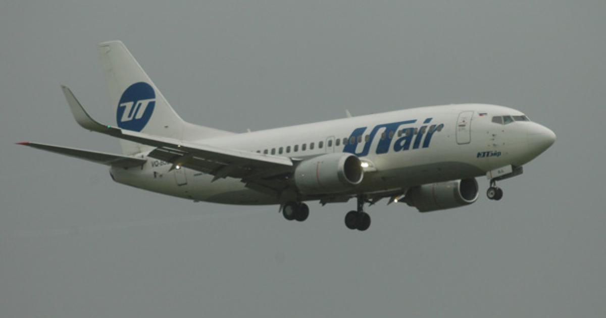 Older Boeing 737-500s are among the aircraft that UTair has been cutting from its fleet in a bid to control costs. [Photo: Vladimir Karnozov]