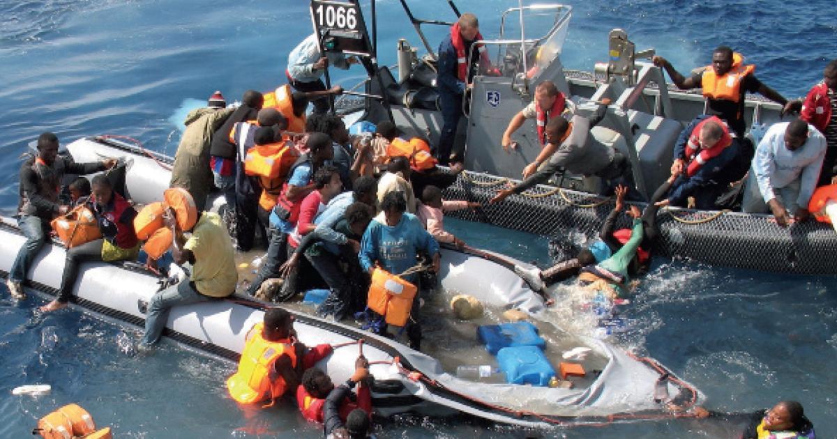Some 21,000 illegal migrants from Egypt and Libya are believed to have crossed the Mediterranean Sea and landed in Italy this year. (Photo: Frontex)