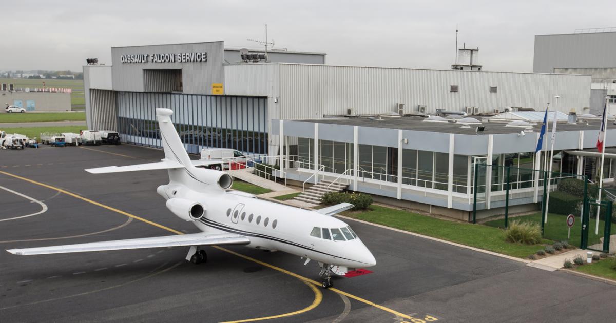 The home-team hero, Dassault Falcon Service at Le Bourget has plans to increase its footprint with a new hangar. 