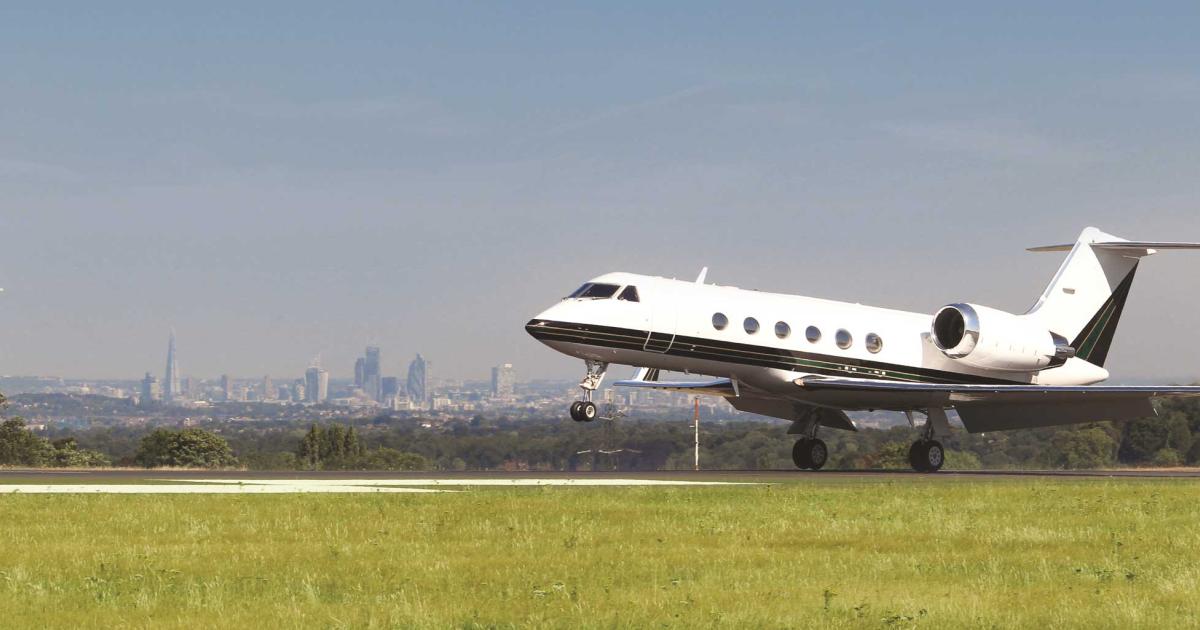 With longer operating hours, London Biggin Hill Airport expects more long-range aircraft such as this Gulfstream.