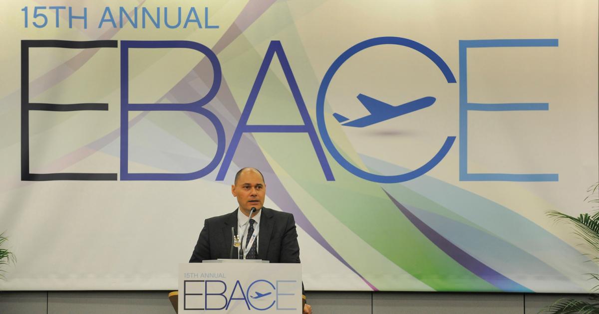 EBAA CEO Fabio Gamba (Photo: Mark Wagner/AIN)