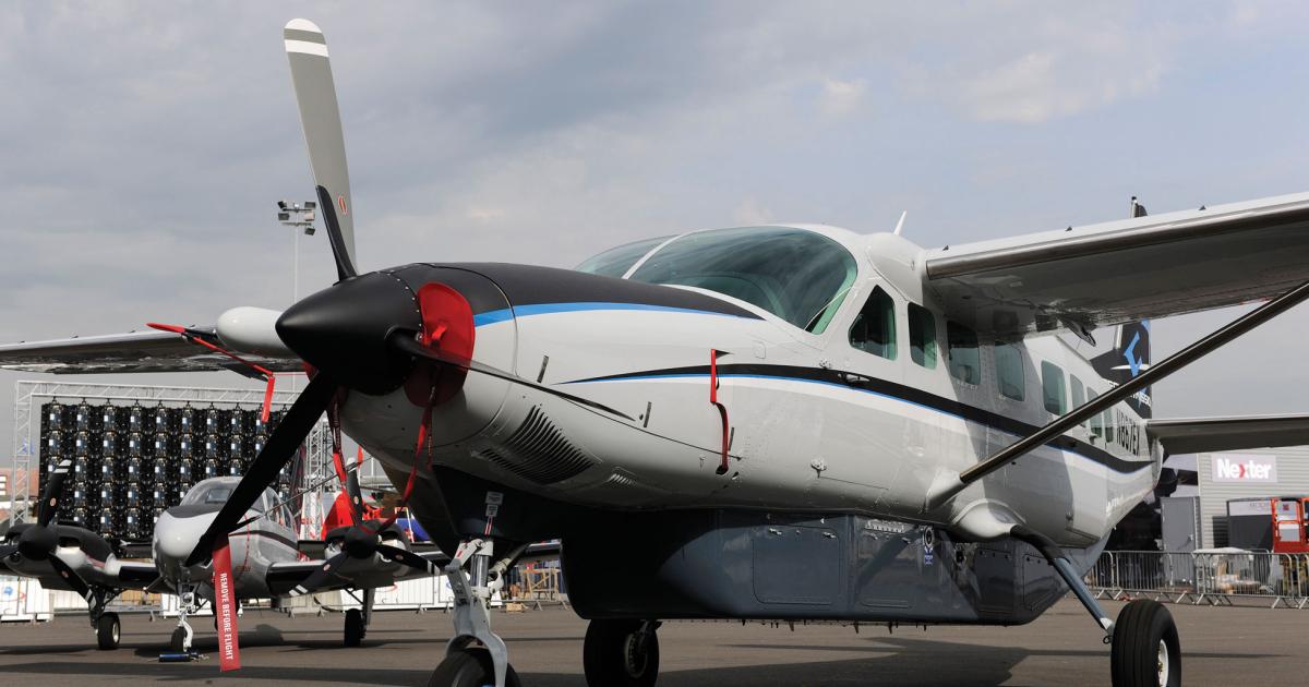 Benefitting from the special mission expertise of its Textron stablemate Beechcraft, Cessna has developed this fully equipped Caravan EX as a demonstrator.