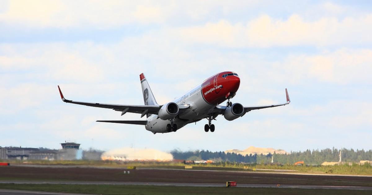 Norwegian Air Shuttle has drawn criticism from the ECA for so-called "social dumping" techniques, including what the association called a unilateral decision to transfer striking workers to subsidiaries, massive recourse to strike-breaking, virtual crew bases outside Europe and social engineering. (Photo: Flickr: <a href="http://creativecommons.org/licenses/by-sa/2.0/" target="_blank">Creative Commons (BY-SA)</a> by <a href="http://flickr.com/people/valentinhintikka" target="_blank">valentin hintikka</a>)