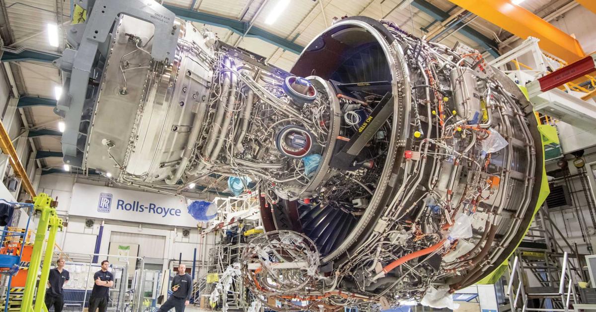 Rolls-Royce is ramping up Trent XWB-series production as the Airbus airliners it will power roll out from the factory.