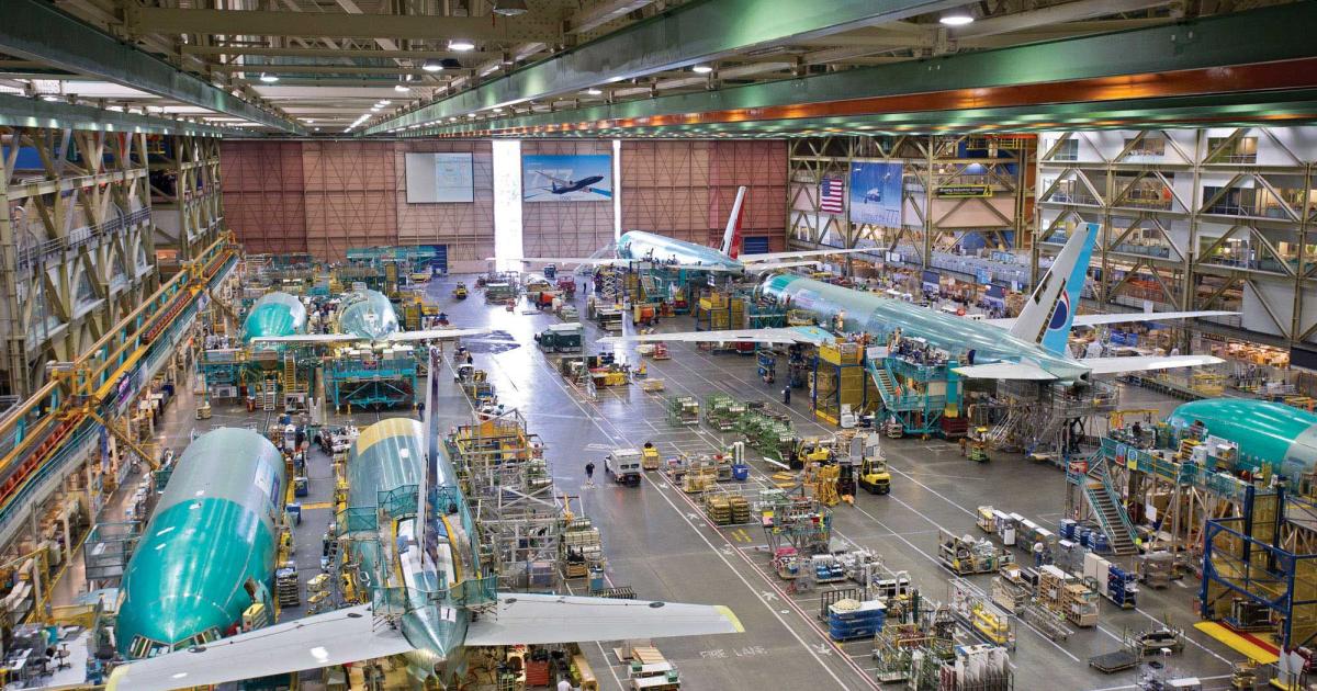 One important element in the upcoming transition to 777X production is Boeing's ability to plan using the same assembly area for the new airliner's composite wing as it does for the current aluminum wing. And metal wings for current-design 777 freighters could remain in production for another decade.