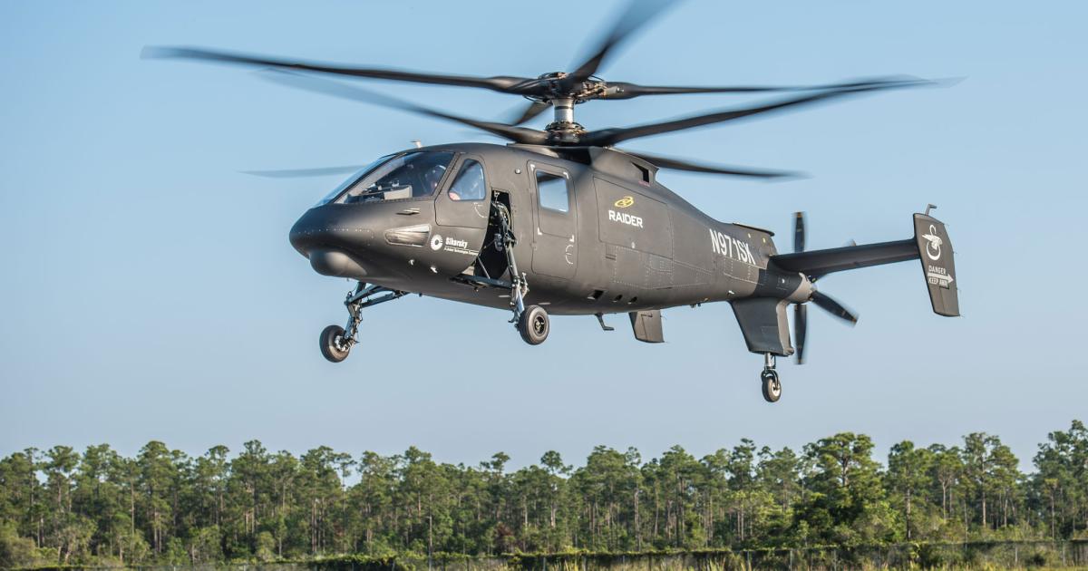 The Sikorsky S-97 Raider made its first flight in May.