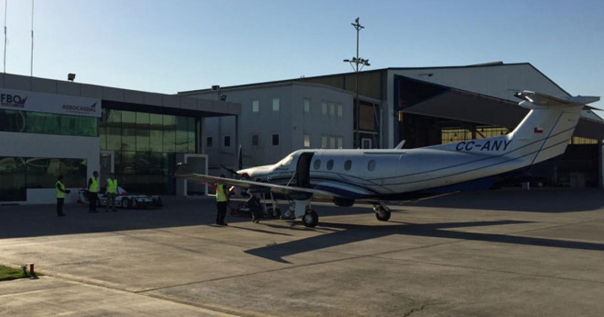Aerocardal in Santiago, Chile, is the newest authorized service center for the Pilatus PC-12.
