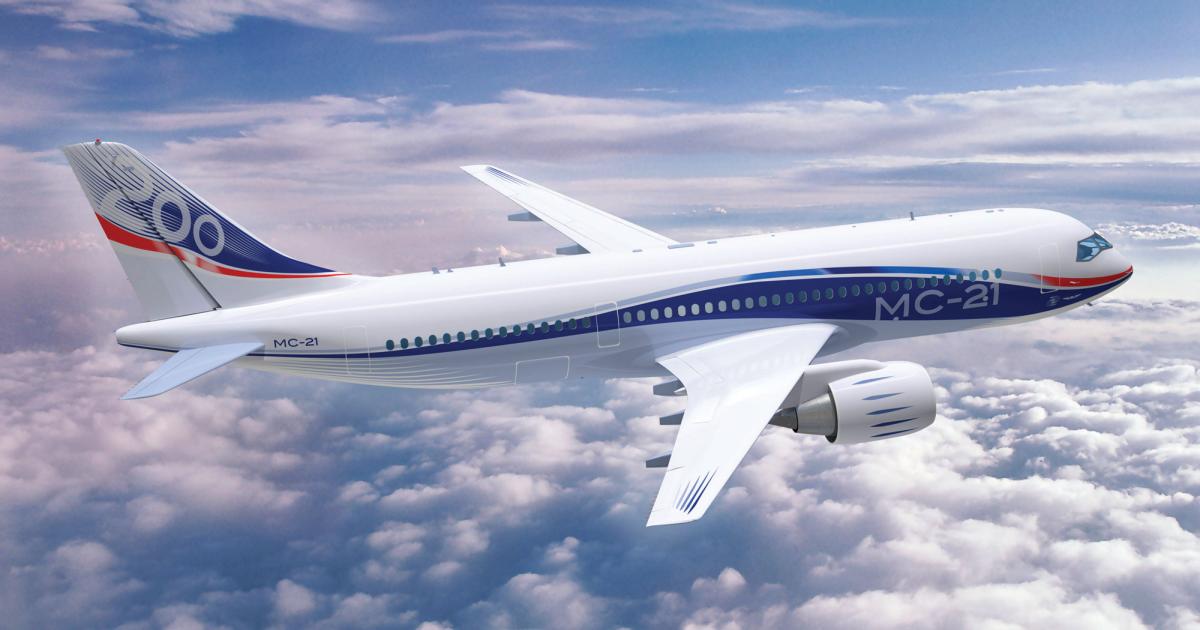The airframe, engines and systems for the United Aircraft Corporation’s MC-21 airliner are coming together ahead of a planned first flight in 2016.