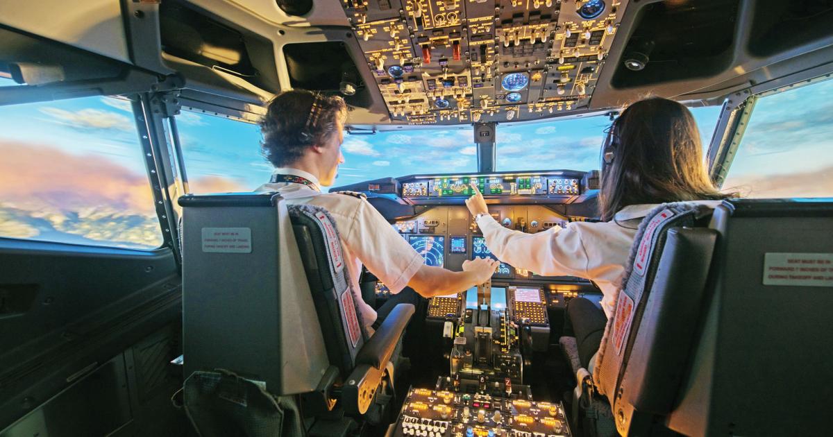 Venyo is betting on a 220-degree field of view and a 60 Hz high-definition image to provide 737 pilots with a realistic fixed-based simulator.