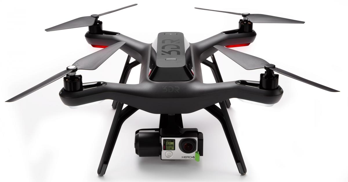 3D Robotics of Berkeley, Calif., recently introduced its Solo quadcopter, which carries a GoPro camera. (Photo: 3DR)