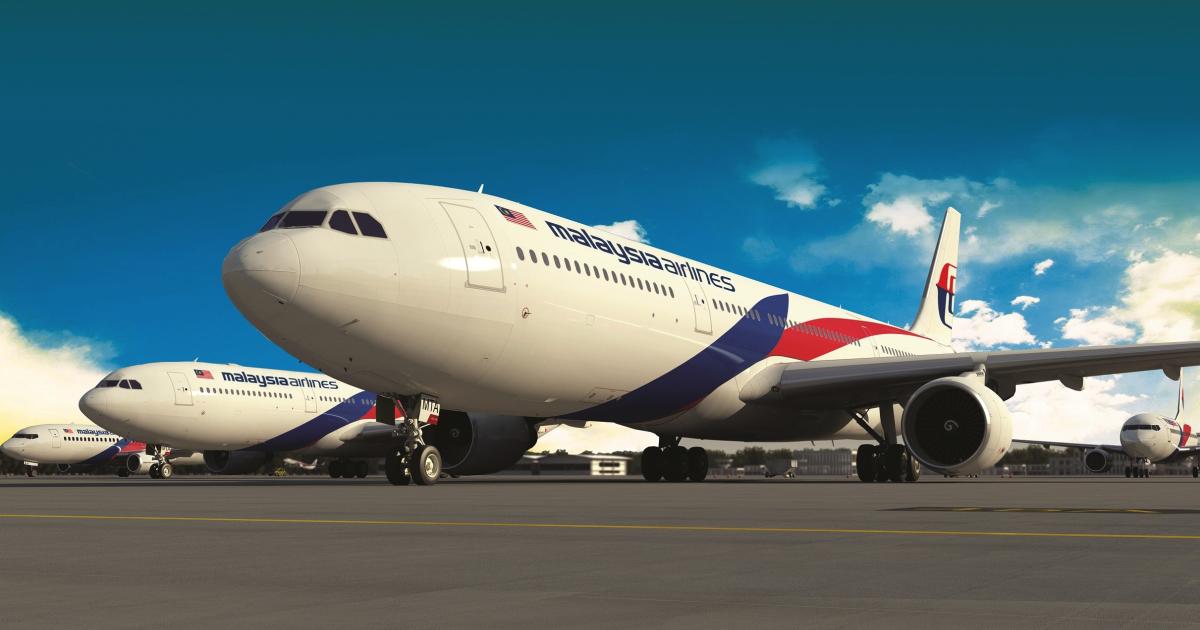 Malaysia Airlines' Airbus A330-300s operate on several international routes from which the carrier plans to cut service. 
