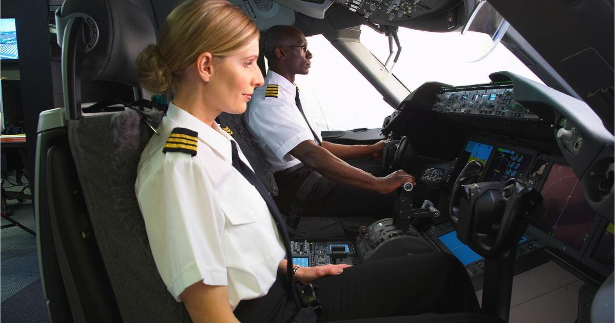Pilot training infrastructure will present a particular challenge in places such as China, according to Boeing. (Photo: Boeing)